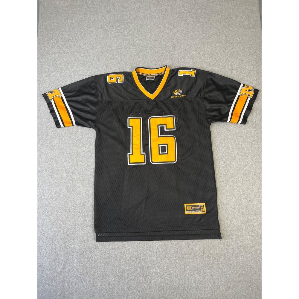 Vintage University Of Missouri Tigers Football Jersey Mens L Black 90s Mizzou